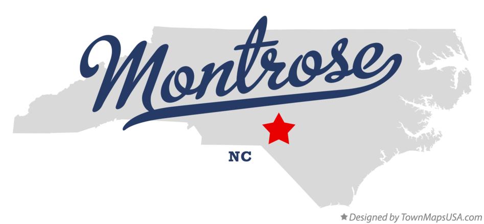 Map of Montrose North Carolina NC