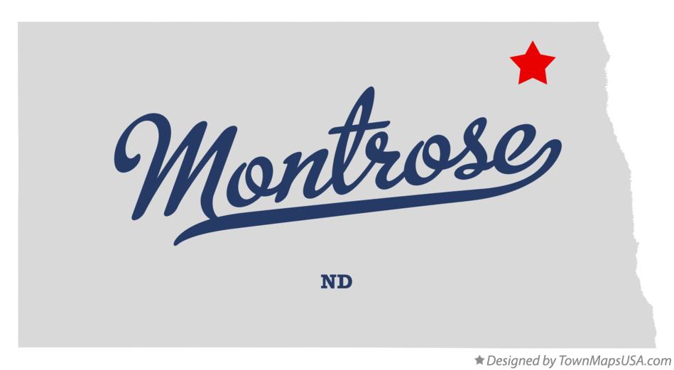 Map of Montrose North Dakota ND
