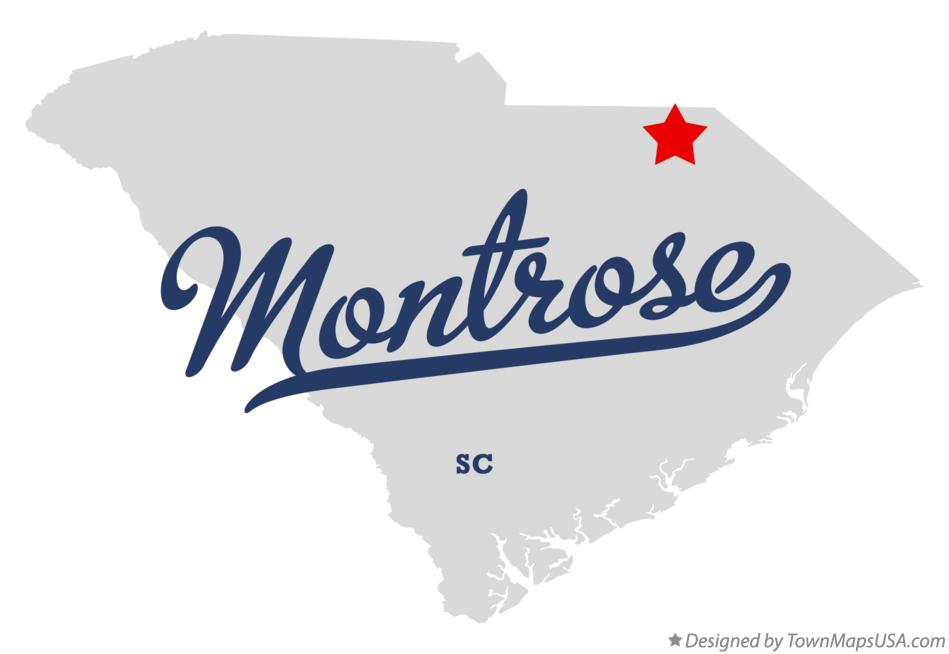 Map of Montrose South Carolina SC