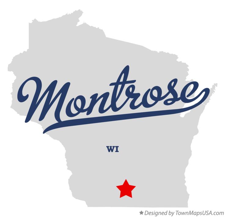 Map of Montrose Wisconsin WI