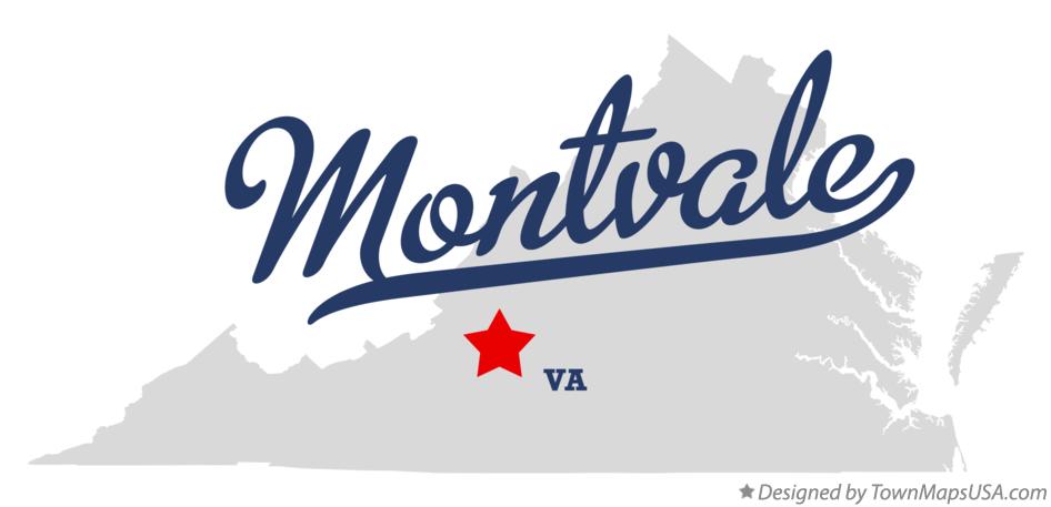 Map of Montvale Virginia VA