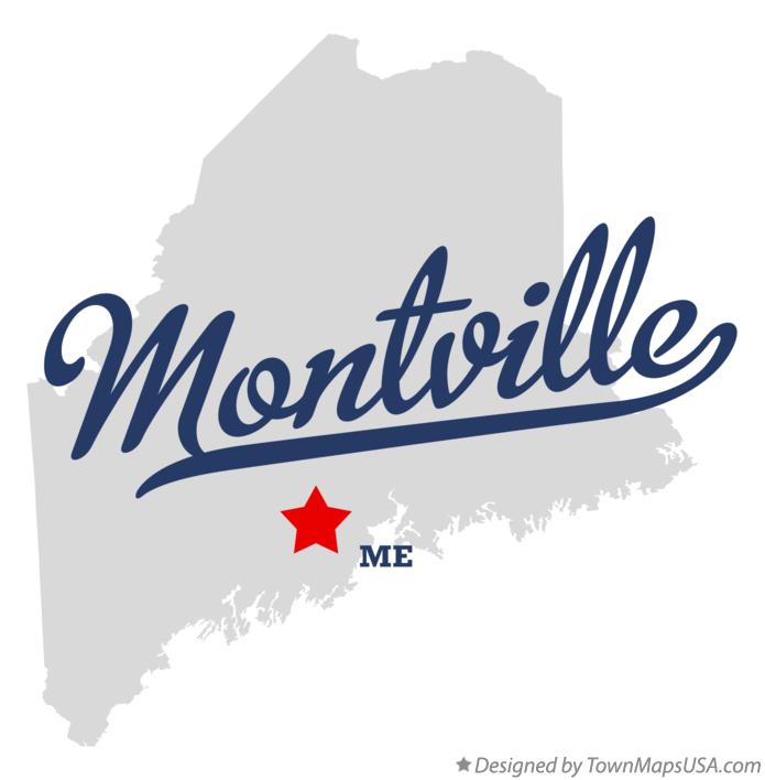 Map of Montville Maine ME