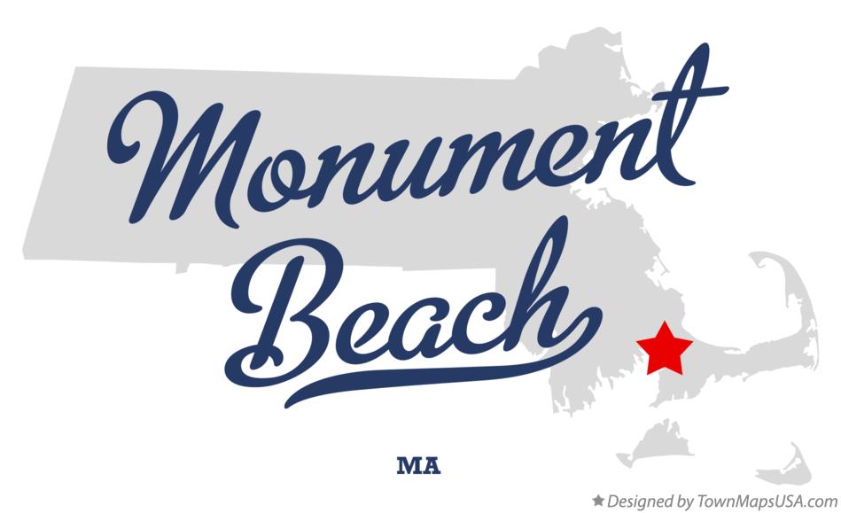 Map of Monument Beach Massachusetts MA