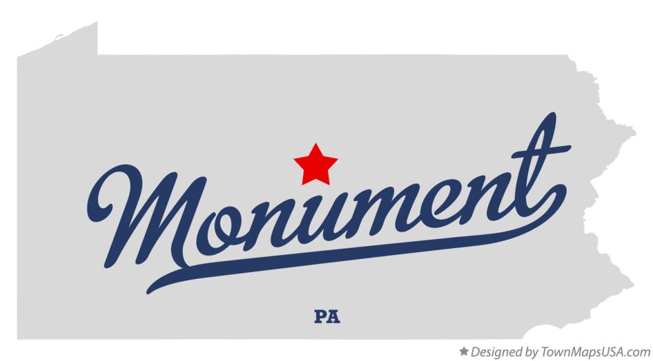 Map of Monument Pennsylvania PA