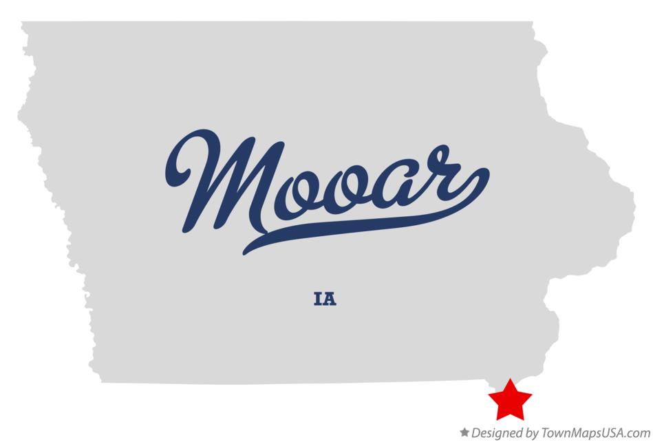 Map of Mooar Iowa IA