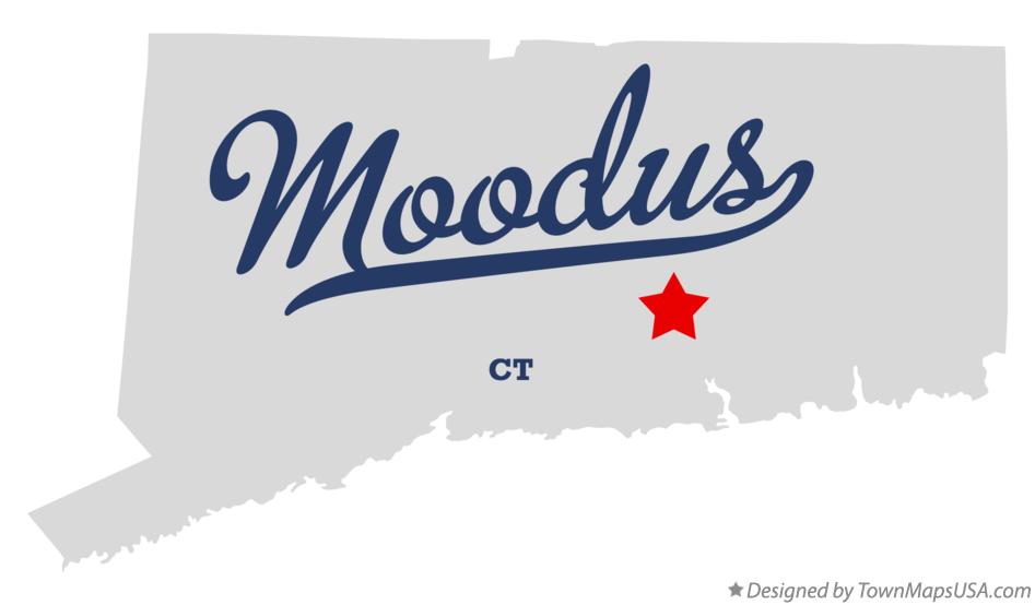 Map of Moodus Connecticut CT