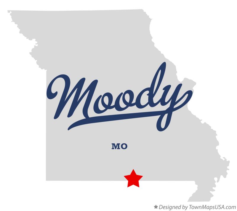 Map of Moody Missouri MO