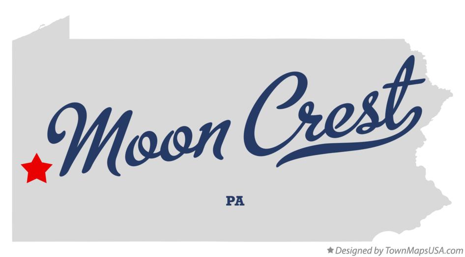 Map of Moon Crest Pennsylvania PA