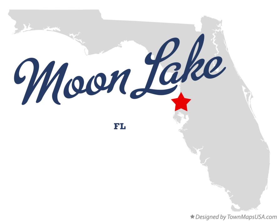 Map of Moon Lake Florida FL