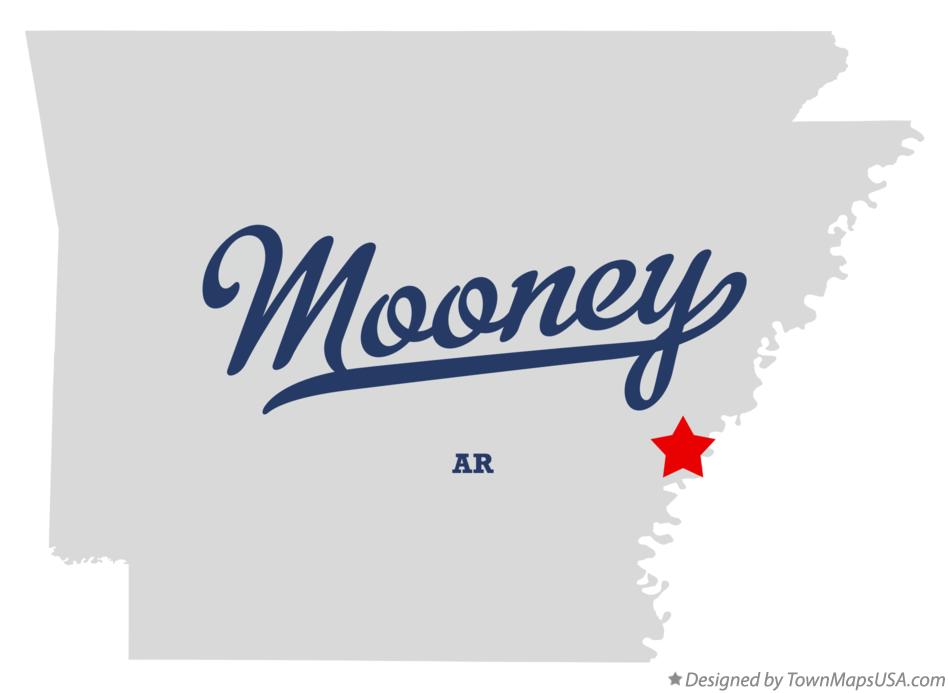 Map of Mooney Arkansas AR