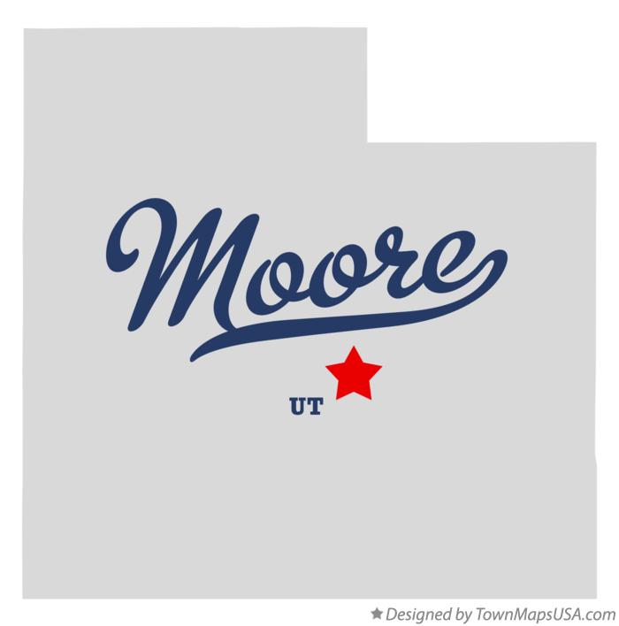 Map of Moore Utah UT