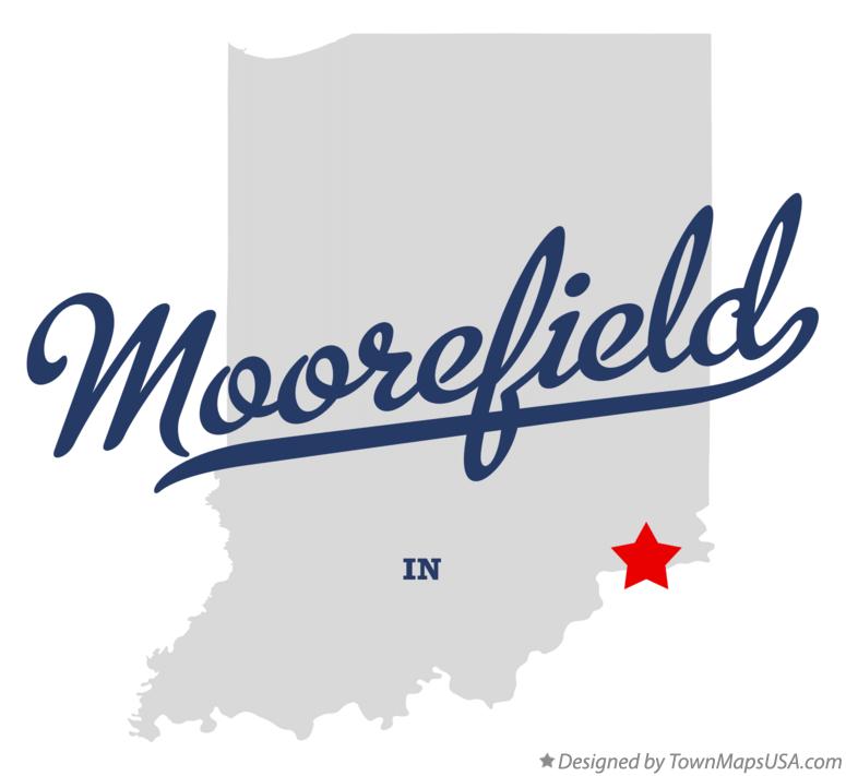 Map of Moorefield Indiana IN