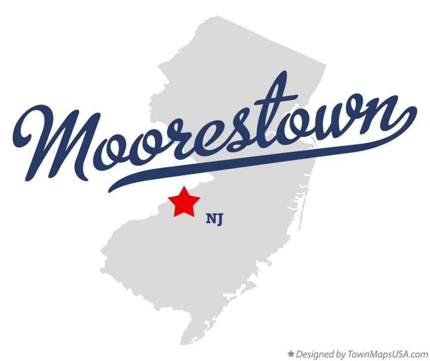 Map of Moorestown New Jersey NJ