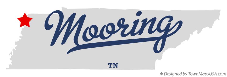 Map of Mooring Tennessee TN