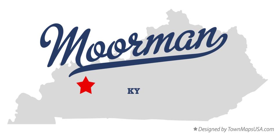 Map of Moorman Kentucky KY