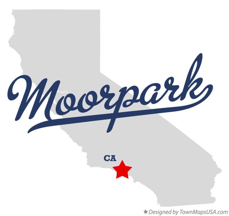 Map of Moorpark California CA