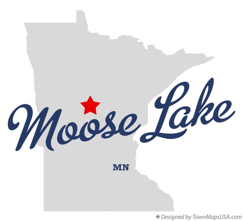 Map of Moose Lake Minnesota MN