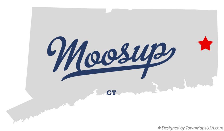 Map of Moosup Connecticut CT