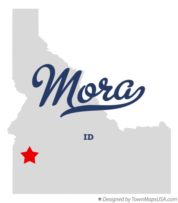 Map of Mora Idaho ID