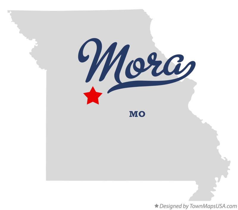 Map of Mora Missouri MO