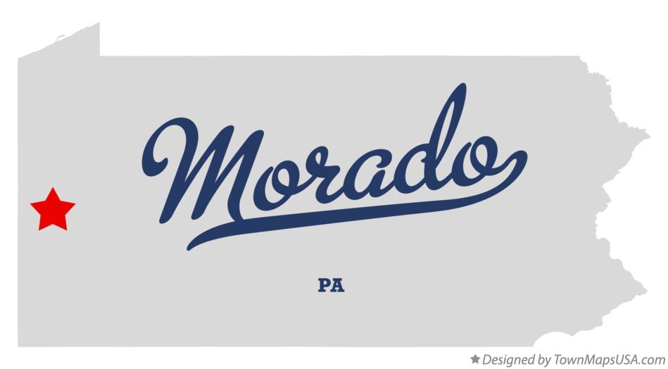 Map of Morado Pennsylvania PA