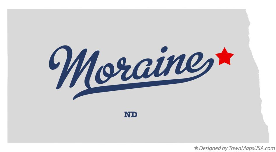 Map of Moraine North Dakota ND