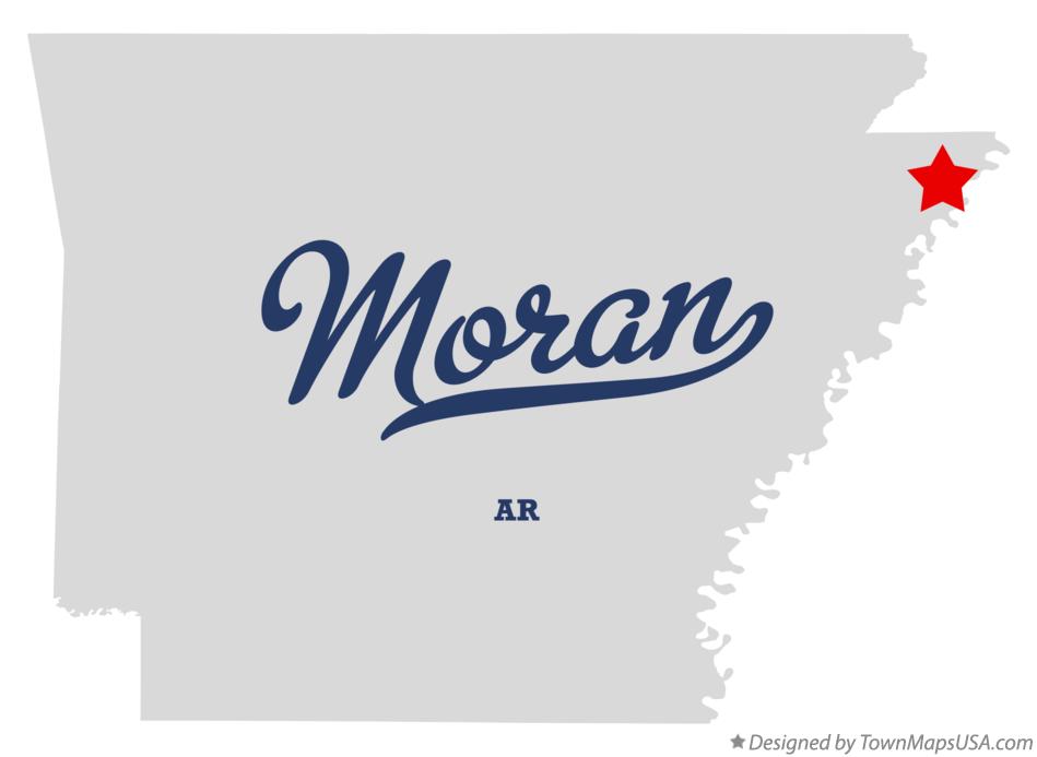 Map of Moran Arkansas AR