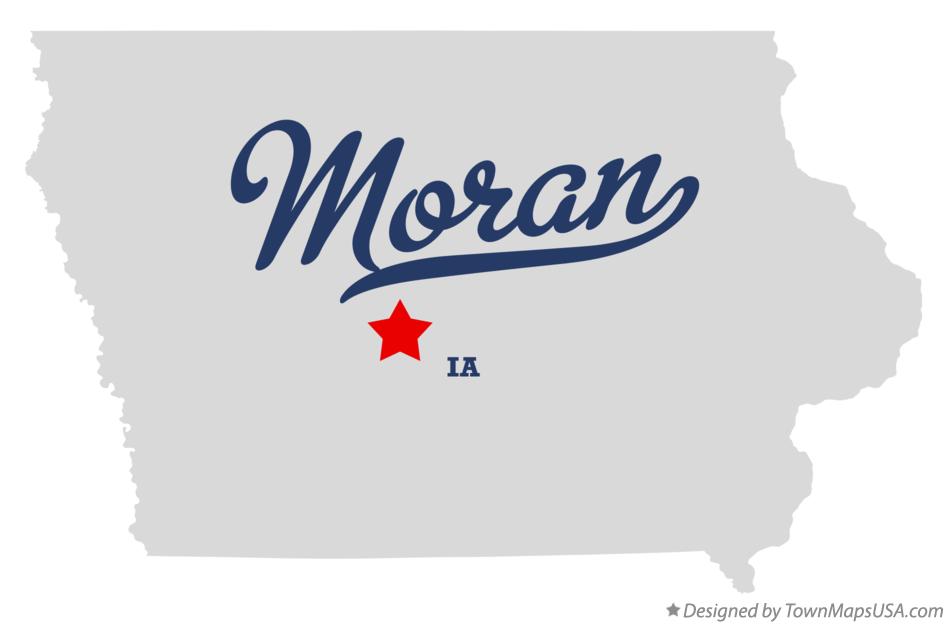 Map of Moran Iowa IA
