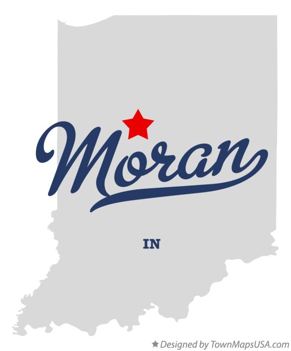 Map of Moran Indiana IN
