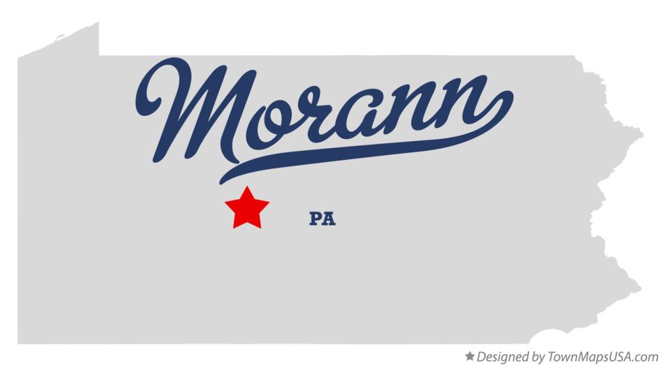 Map of Morann Pennsylvania PA