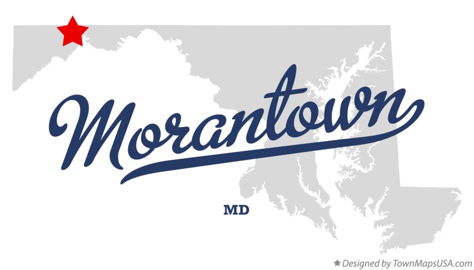 Map of Morantown Maryland MD