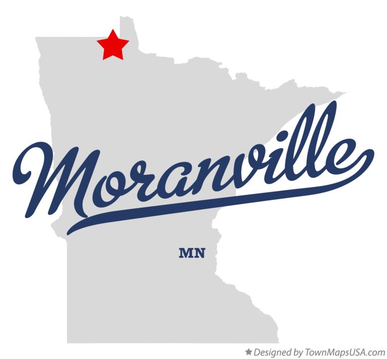Map of Moranville Minnesota MN