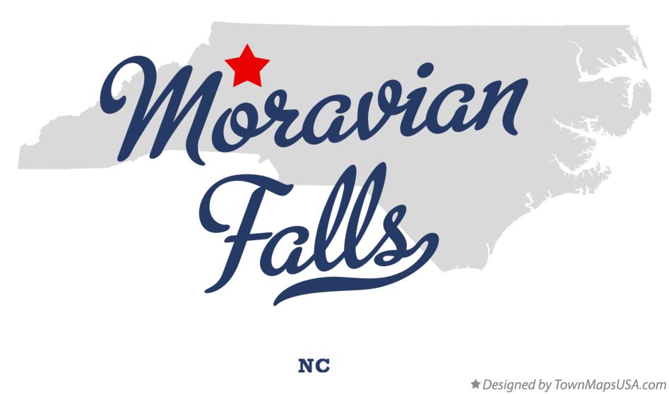 Map Of Moravian Falls Nc North Carolina