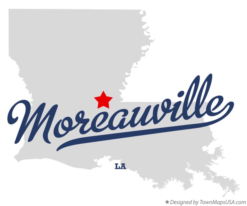 Map of Moreauville Louisiana LA
