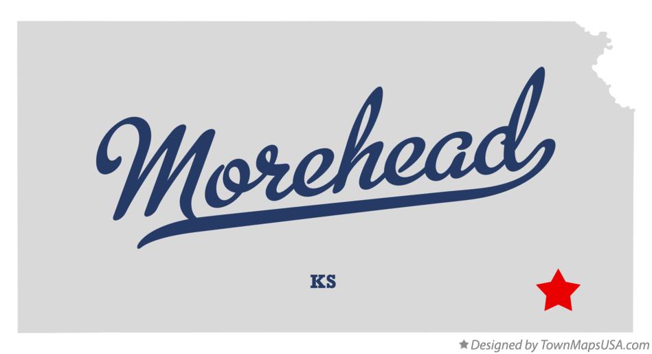 Map of Morehead Kansas KS