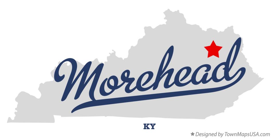 Map of Morehead Kentucky KY