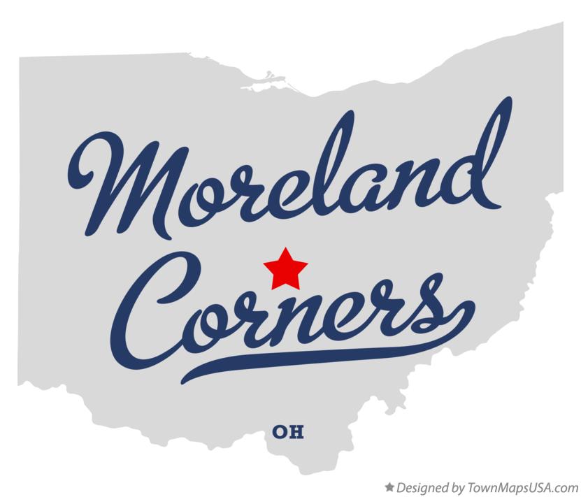 Map of Moreland Corners Ohio OH