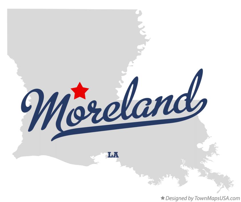 Map of Moreland Louisiana LA