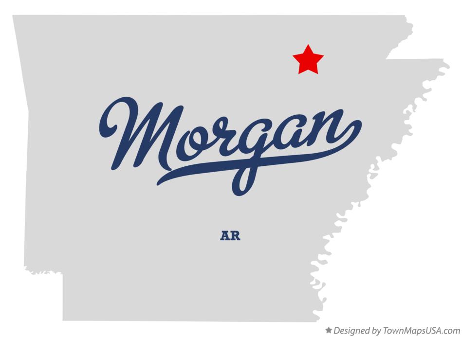 Map of Morgan Arkansas AR