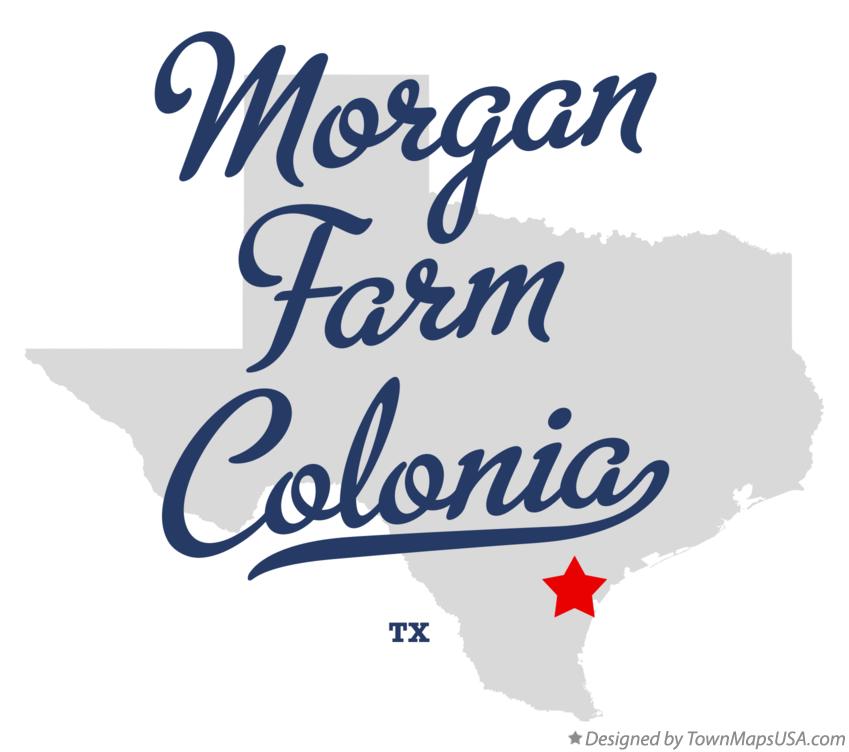Map of Morgan Farm Colonia Texas TX