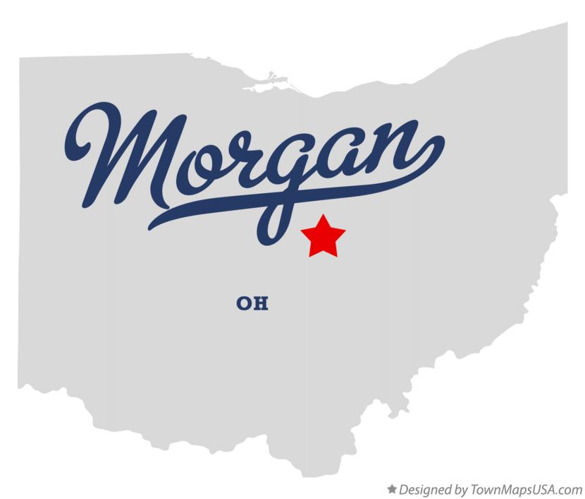 Map of Morgan Ohio OH