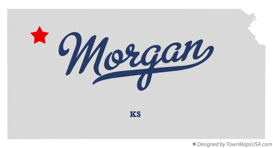 Map of Morgan Kansas KS