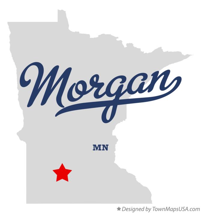 Map of Morgan Minnesota MN