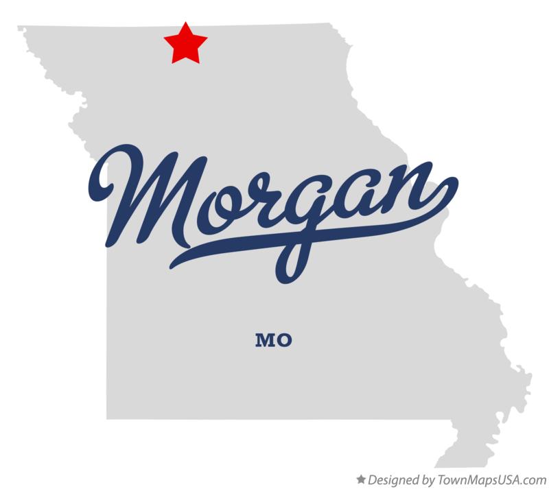 Map of Morgan Missouri MO