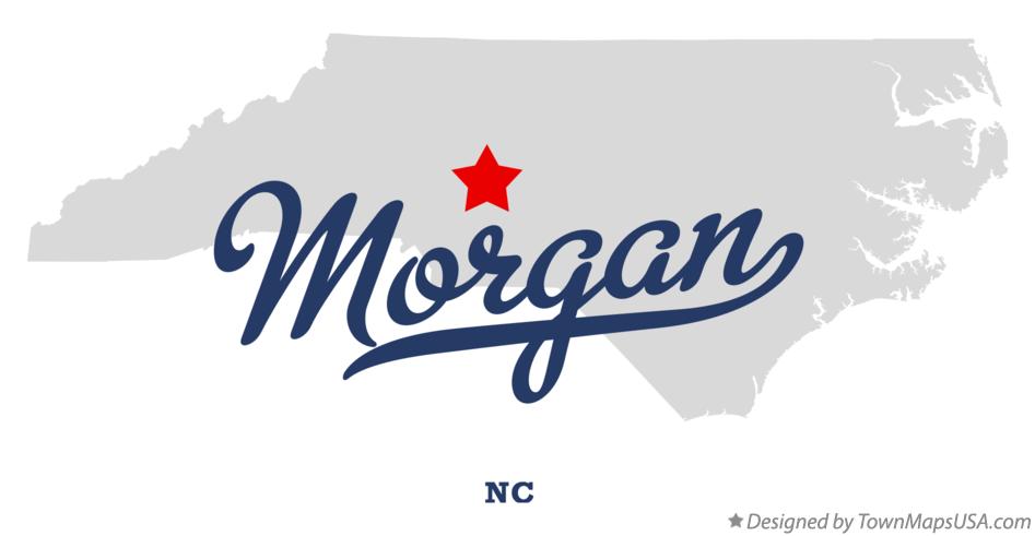 Map of Morgan North Carolina NC