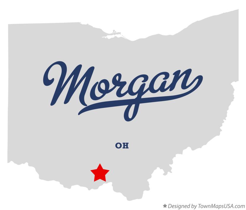 Map of Morgan Ohio OH