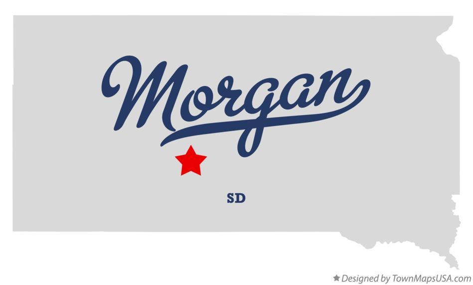 Map of Morgan South Dakota SD
