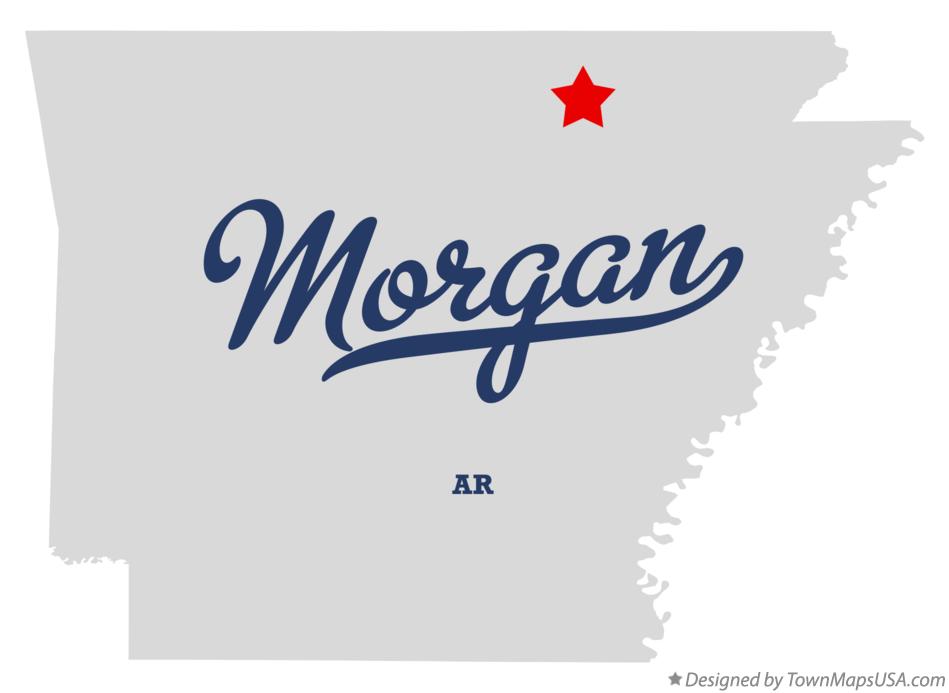 Map of Morgan Arkansas AR