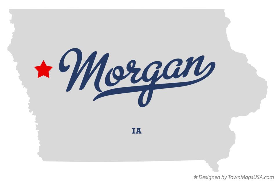 Map of Morgan Iowa IA