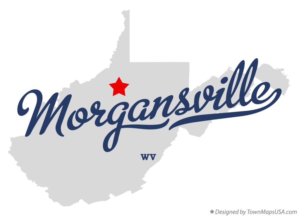 Map of Morgansville West Virginia WV